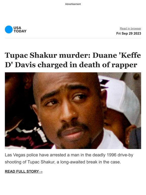 Usa Today Breaking Tupac Shakur Killing Duane Keffe D Davis