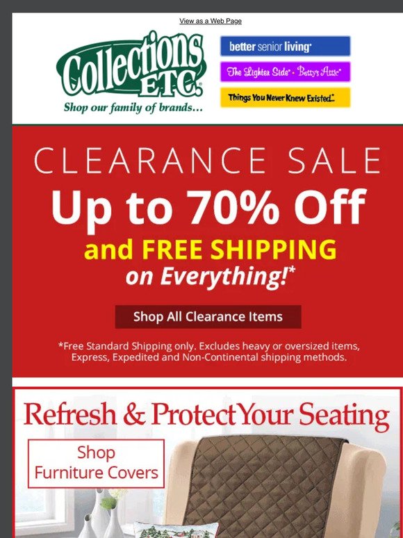 Clearance Alert: Save Up to 70% Now!