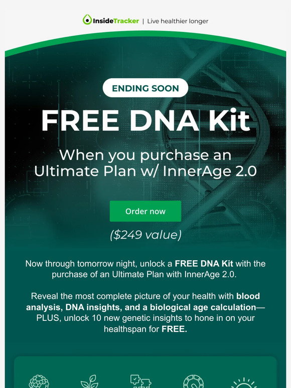 InsideTracker Ending Soon Unlock Your FREE DNA Kit Milled Insidetracker ending soon unlock your free dna kit milled