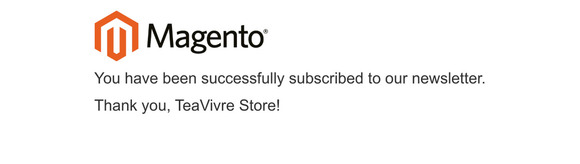 Newsletter subscription success