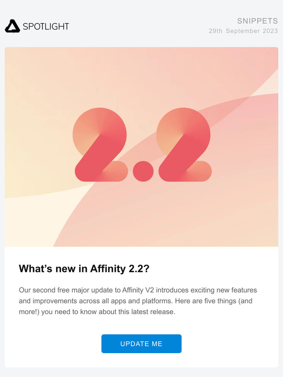 Spotlight: What’s new in Affinity 2.2?