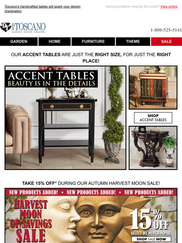 Design Toscano Table Designs that Dazzle the Senses SHOP Toscano