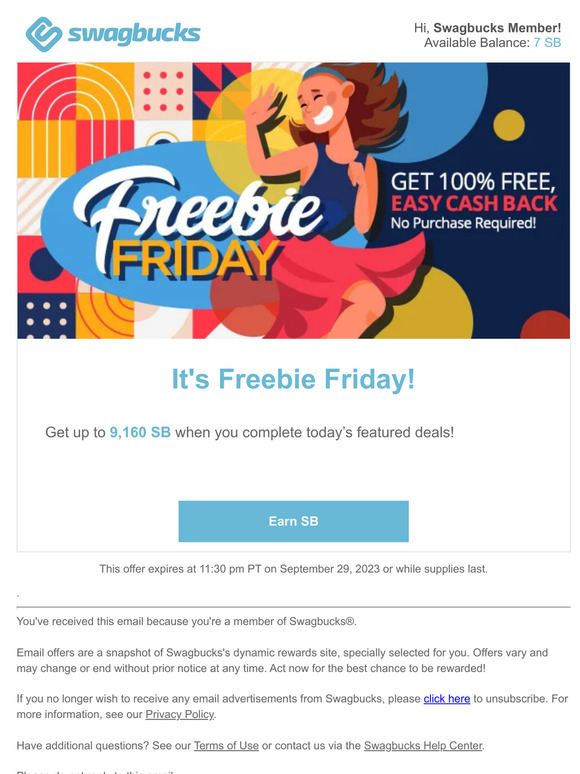 It's Freebie Friday! Get up to $91.60 Cash Backl