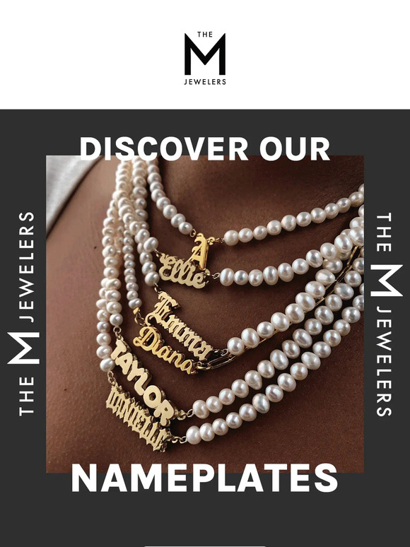 The M Jewelers Nameplates 60 off now! 💫 Milled