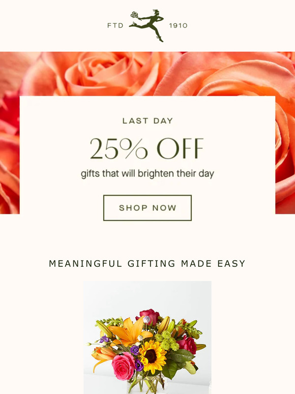 Us Exclusive! Get Up to 25% Off FTD Bouquets for Valentine's Day in 2023