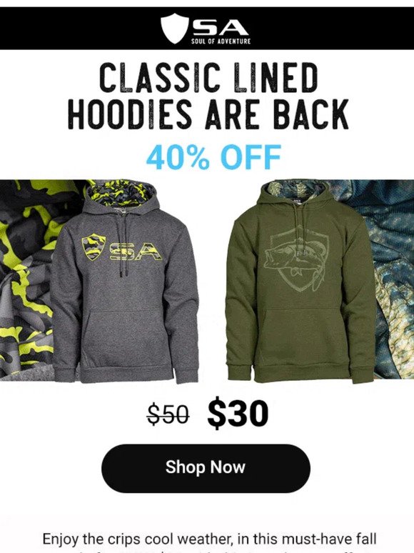 Its ON! $30 Lined Hoodies 🍂