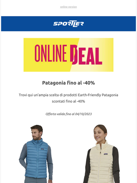 Patagonia fino al -40%
