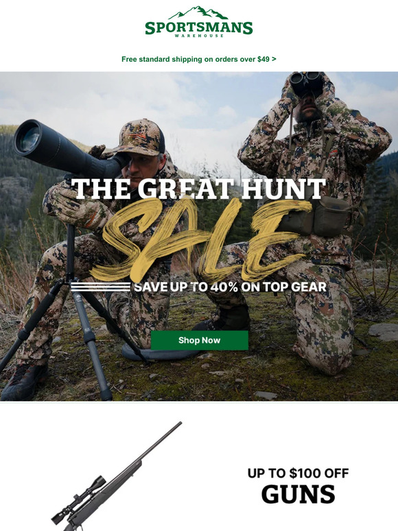 Sportsman's Warehouse: The Great Hunt Sale Starts Now! | Milled