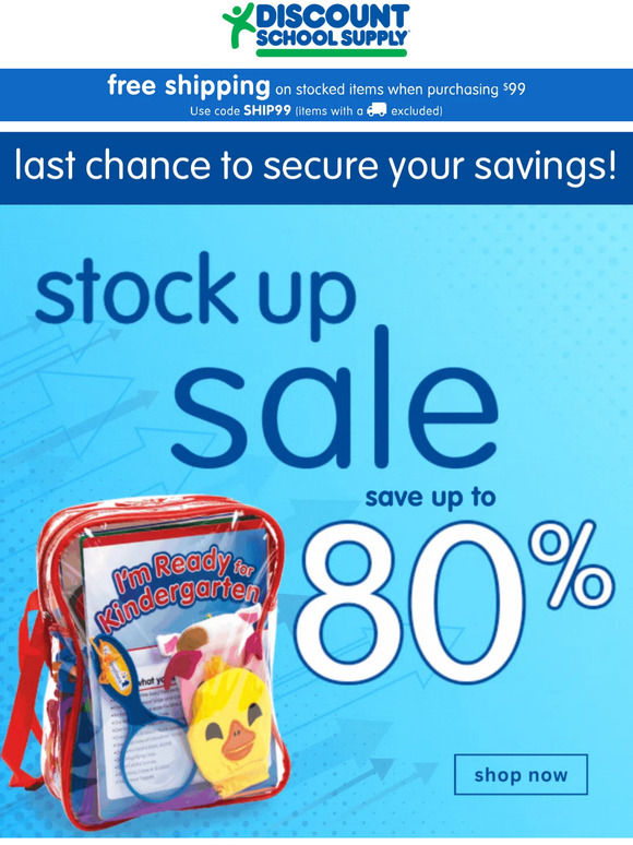 Last call! Take 80% off