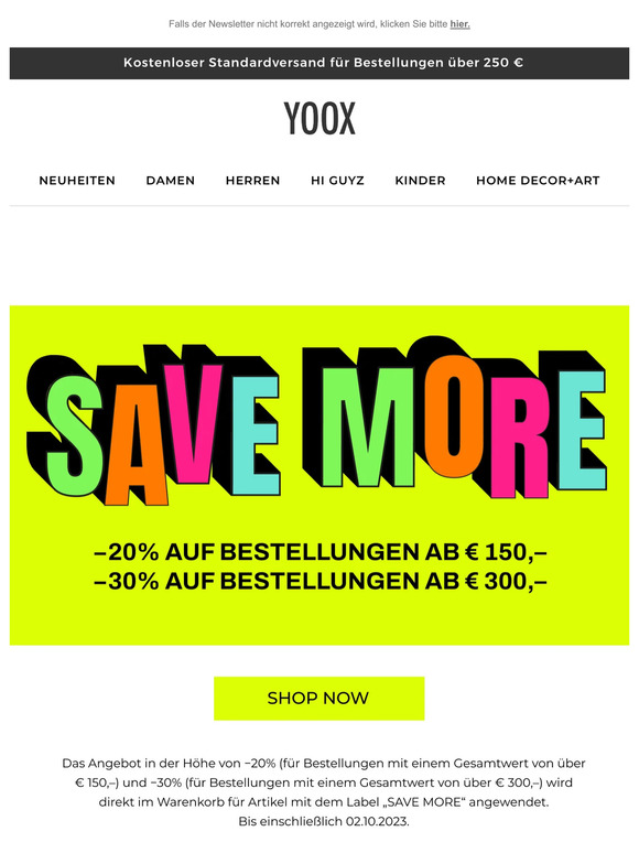 Schauen Sie mal hier! −20% & −30% >> Zwei Reduzierungen für Sie