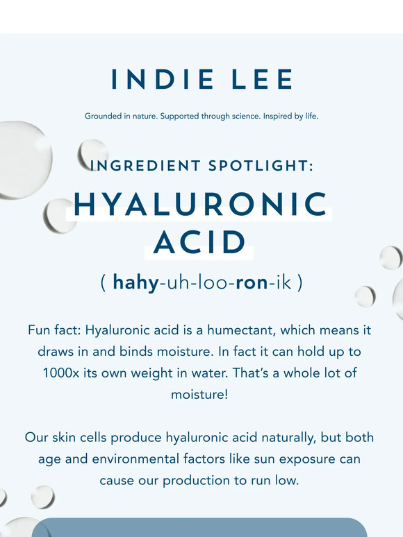 Fall Skincare All Star Ingredient: Hyaluronic Acid