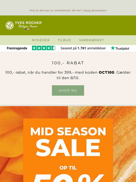 MID SEASON SALE op til 50 %