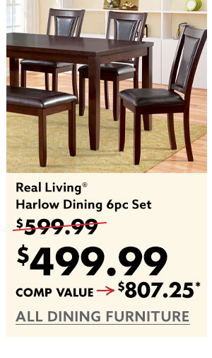 Real Living Harlow Dining 6pc Set