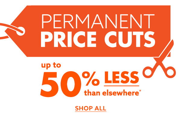 Up to 50% off Less than elsewhere
