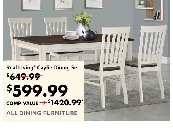 Real Living Caylie Dining Set 