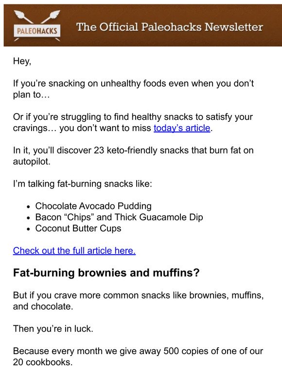1) Snack on Chocolate 2) Watch your fat melt away