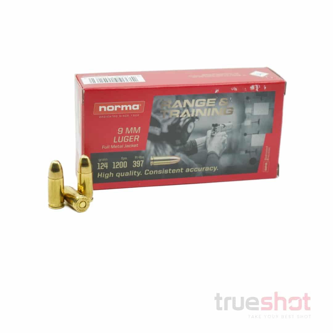 Image of Norma - 9mm - 124 Grain - FMJ - 1000