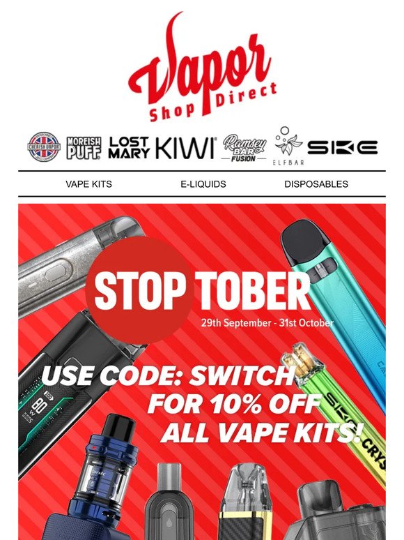 10% OFF All Vape Kits this Weekend | Code Inside⏰