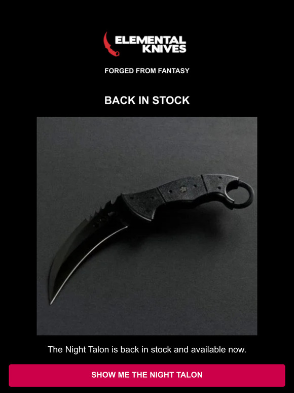 Back In Stock - The Night Talon