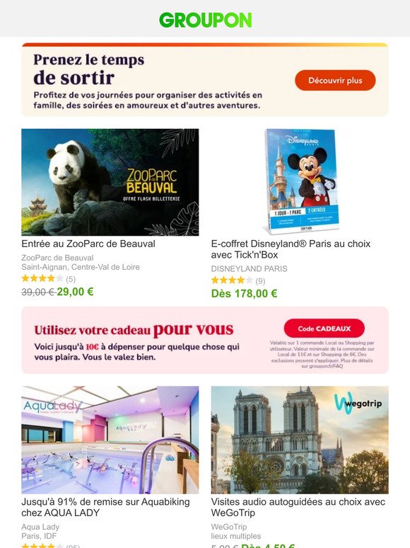 ZooParc de Beauval, Disneyland Paris et bien plus encore !