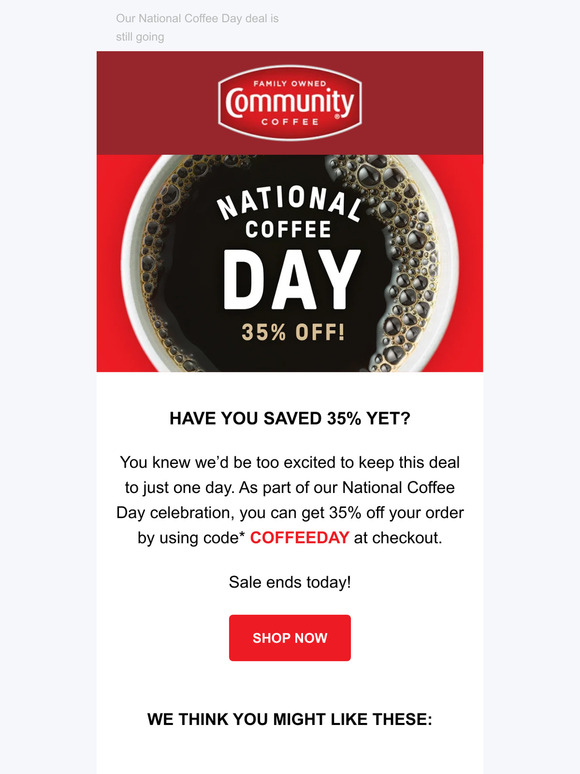 Last chance for 35% off