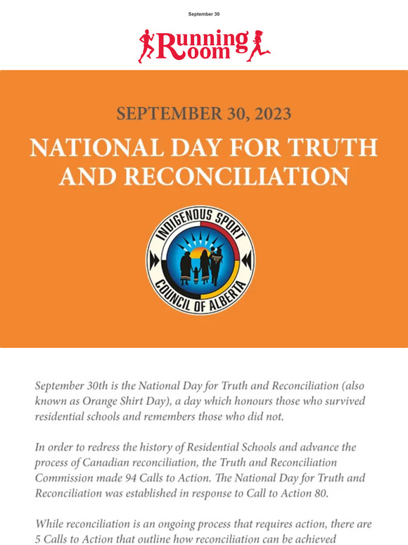 Running Room Canada National Day For Truth And Reconciliation Milled