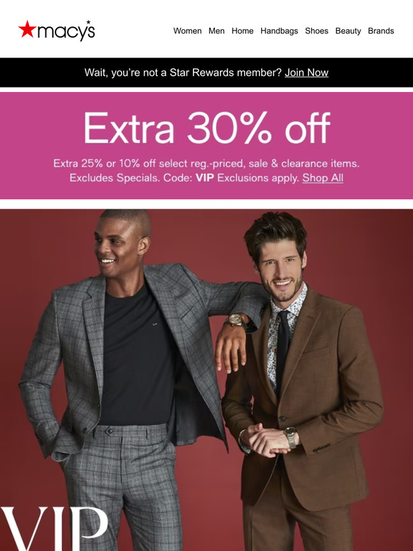 Macy's There’s still time! An extra 1030 off your favorite brands