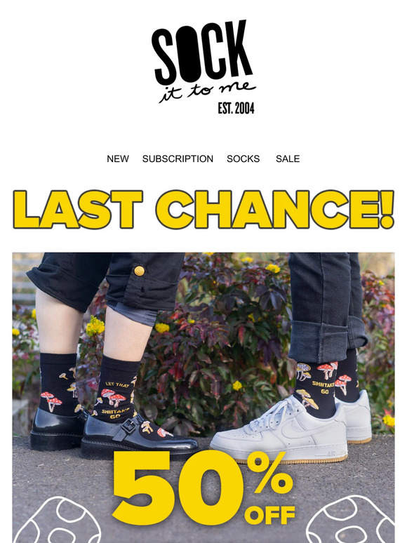 🍄 LAST CHANCE! 50% Off Shroom Styles!