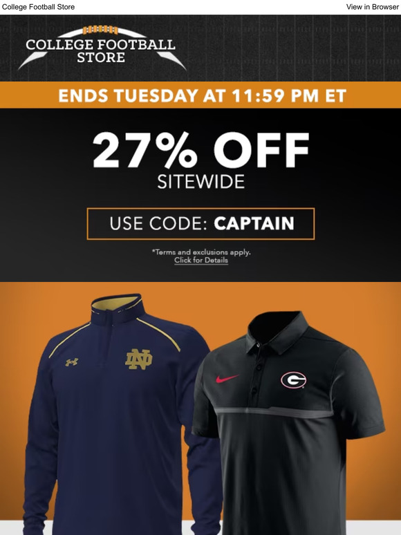 college football store Gear Up! It's Gameday! Milled