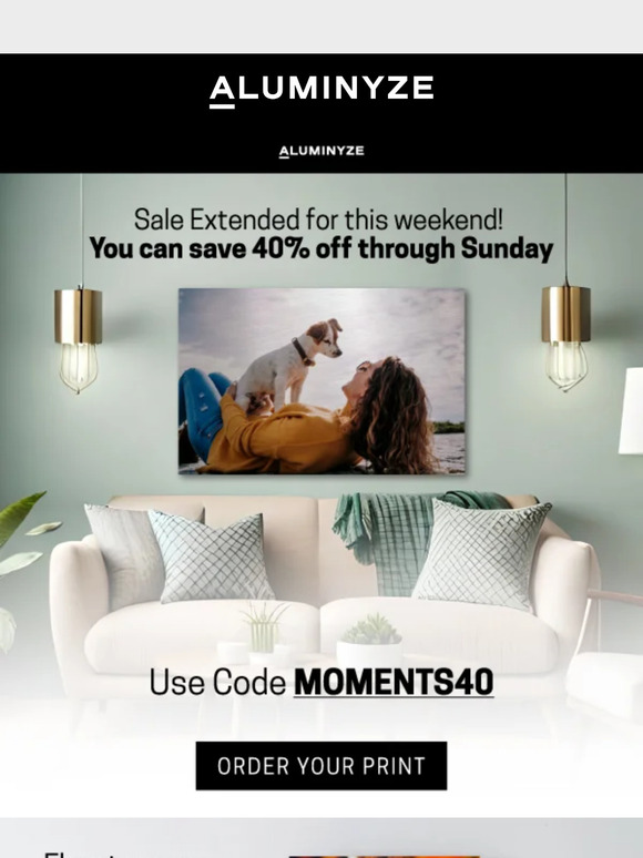 40% OFF Sale Extended! Weekend Only