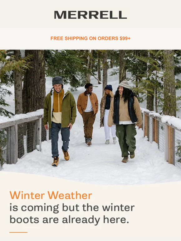 Winter weather is coming but the boots are here