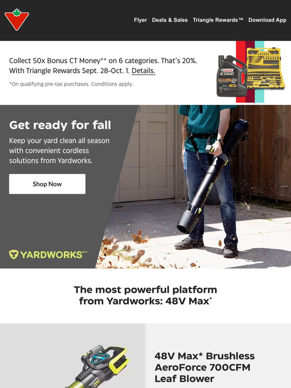 Canadian Tire Leaffree lawn, right this way ️ Milled