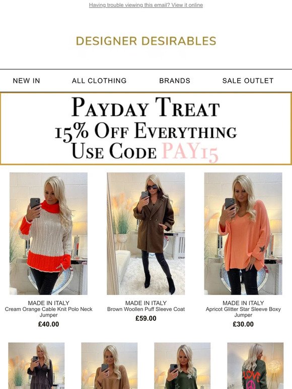 💸 Payday Treat 15% OFF EVERYTHING  💸