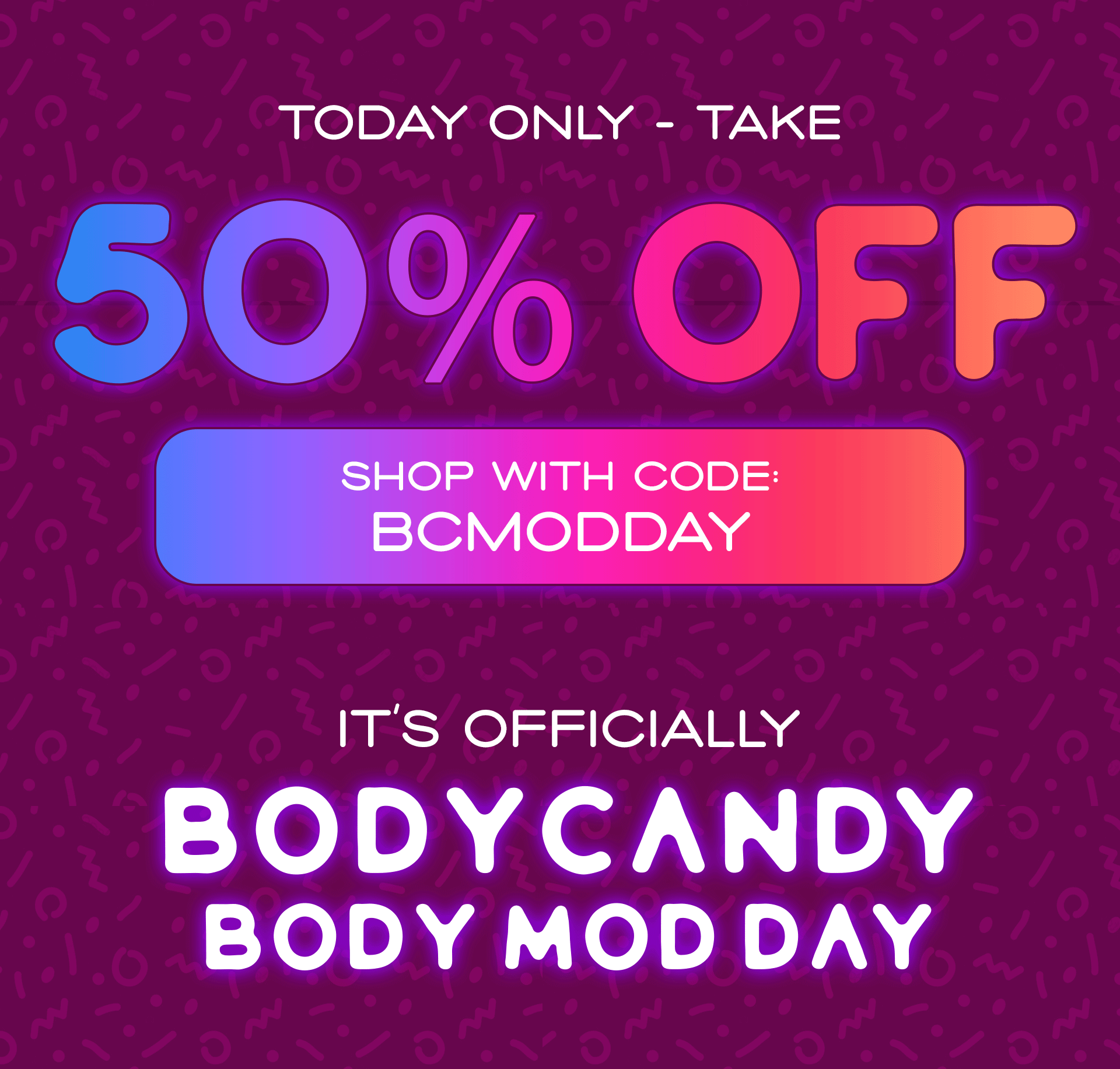 Body Candy 50 OFF 🎉 It's BodyCandy Body Mod Day Milled