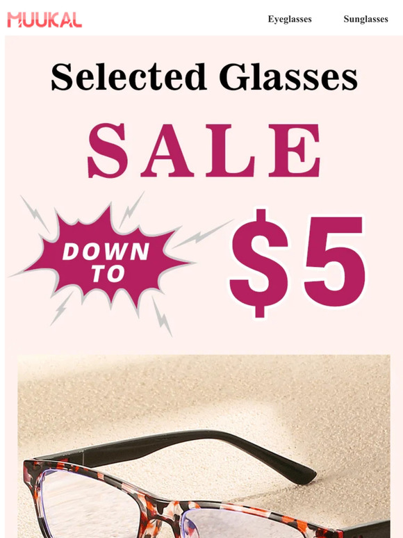 Hurry⚡ Selected Glasses down to $5✨✨