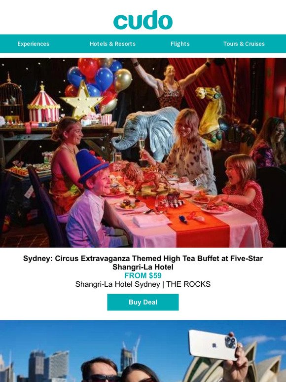 Sydney: Circus Extravaganza Buffet High Tea at Shangri-La Hotel