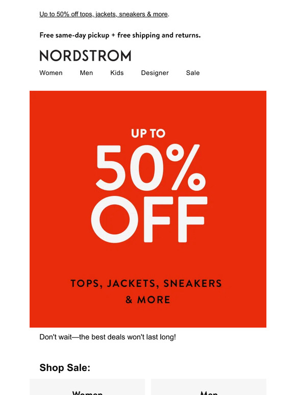 Nordstrom Saturdays are for SALES Milled