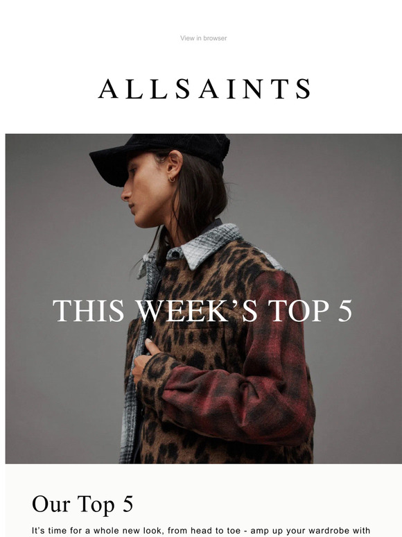 Our top 5 styles this week