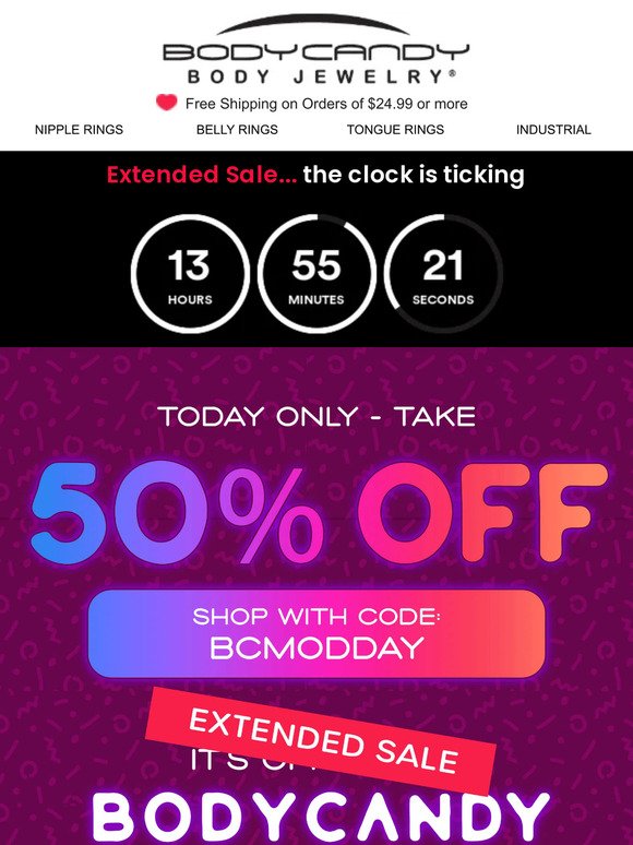 [Extended Sale] 50% OFF everything