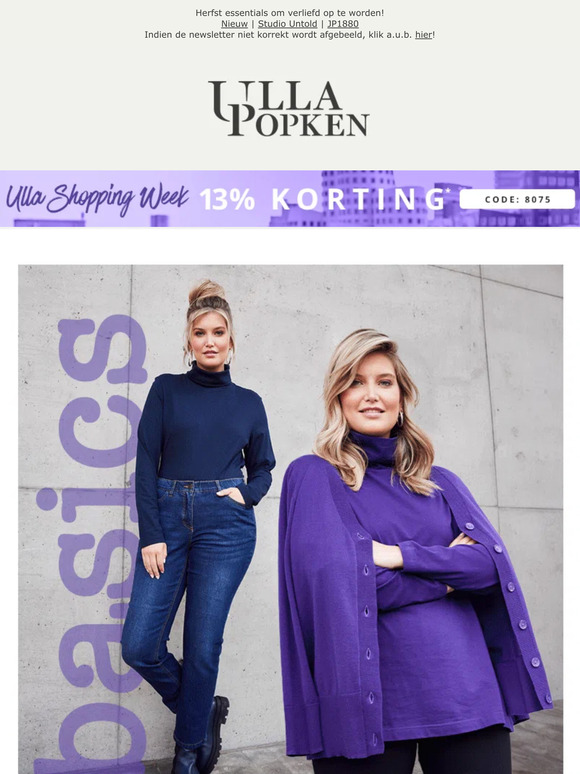 🛍️ Zin om te shoppen? JA, met tot 13% in de Ulla Shopping Week