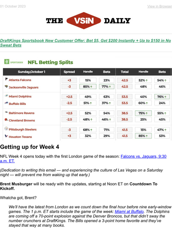 NFL Week 4 Betting Trends with Michael Lombardi and Stormy Buonantony 