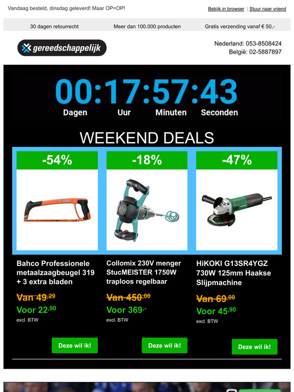 , doe's rustaaaaagh...! Bekijk deze deals maar 🙏
