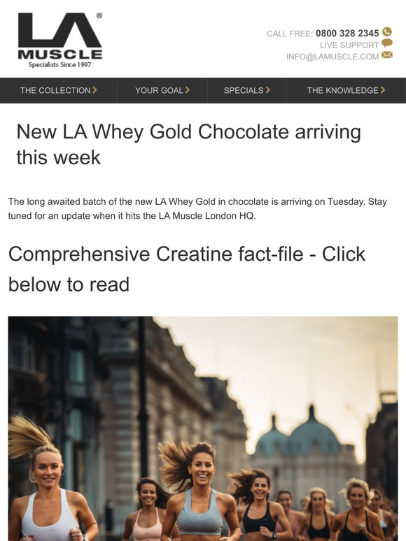 LA Muscle news, info offers and updates