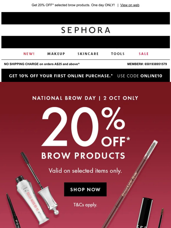 Sephora: National Brow Day 🏴 | Milled