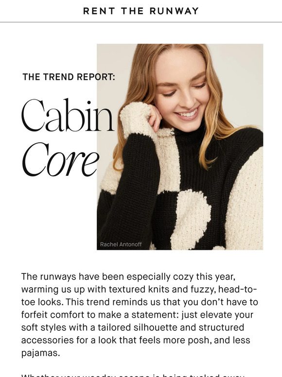 Rent the Runway Trend Report Cabin Core Milled