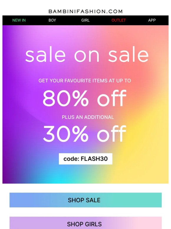 Exclusive Flash Sale: Save Big with Extra 30% OFF Today