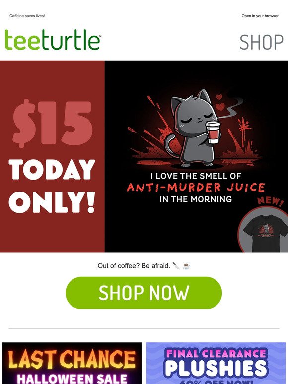 One anti-murder juice, please 🔪 ☕️