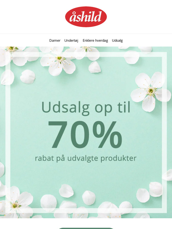 ✨UDSALG - Op til 70% rabat på udvalgte produkter✨