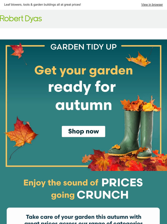 Robert Dyas Get your garden in shape this autumn Milled