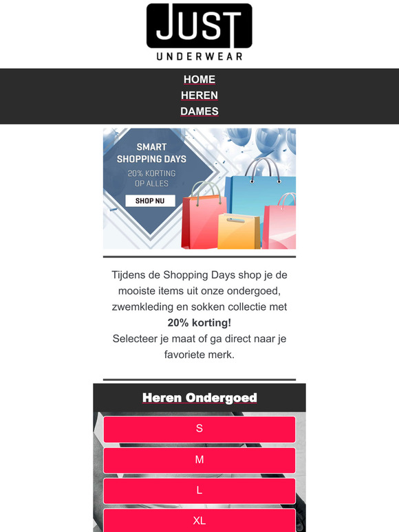 🔴 Shopping Days - 20% korting